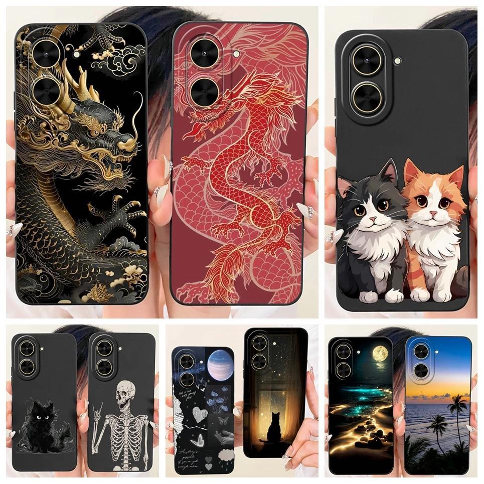 Ốp Silicon Mềm Cho Xiaomi Redmi A5 NFC / Redmi A5 4G Toàn Cầu Châu Âu Ốp Lưng Điện Thoại Hình Mèo Dễ