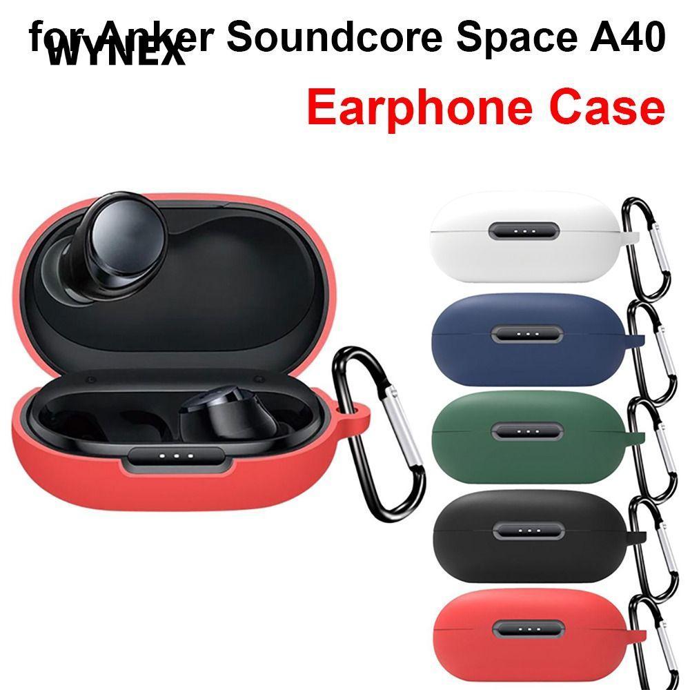 Vỏ bảo vệ tai nghe WYNEX, Tai nghe không dây chống bụi có thể giặt được, Hộp sạc silicon màu trơn ch