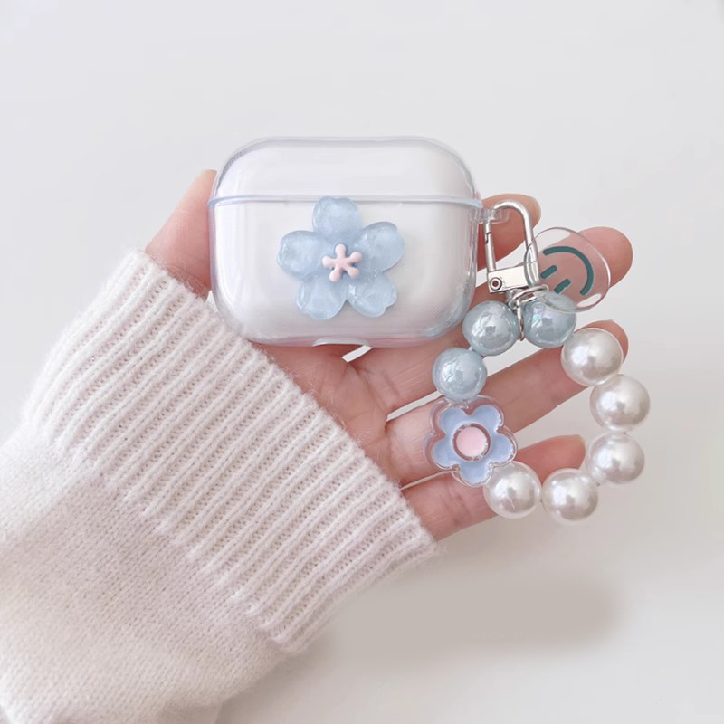 Ốp Tai Nghe Hoa Cho Sony WF-C710N / WF-C700N / WF-C510 / WF-C500 Ốp Lưng Silicon Mềm Trong Suốt Cho 