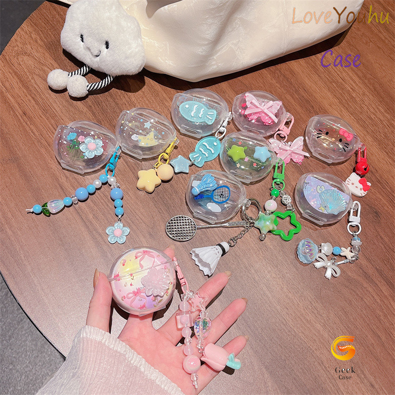 Loveyouhu For Pro 6 Vỏ Tai Nghe Cá Tính Dễ Thương Mới KT Cat Shell Họa Tiết Hoa Ngôi Sao Case Ốp Tai