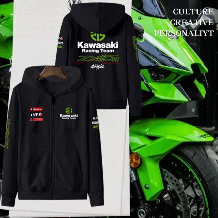 Kawasaki SBK Factory Team Áo khoác Cardigan đua xe máy dành cho nam và nữ
