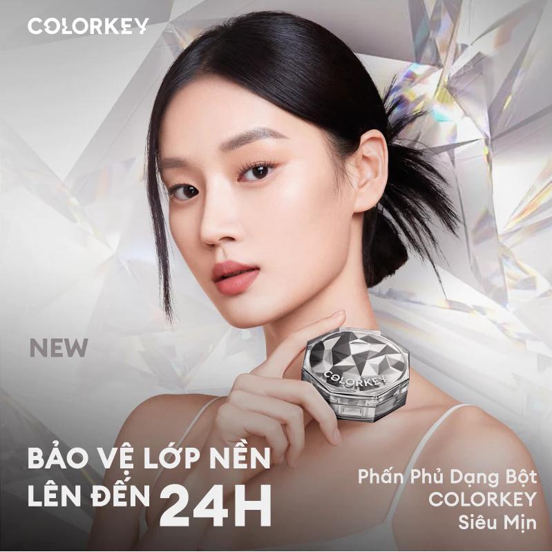 Ảnh 2 của Phấn phủ COLORKEY Matte Brighten dạng bột, lâu trôi, trang điểm tự nhiên, kiểm soát dầu 8g