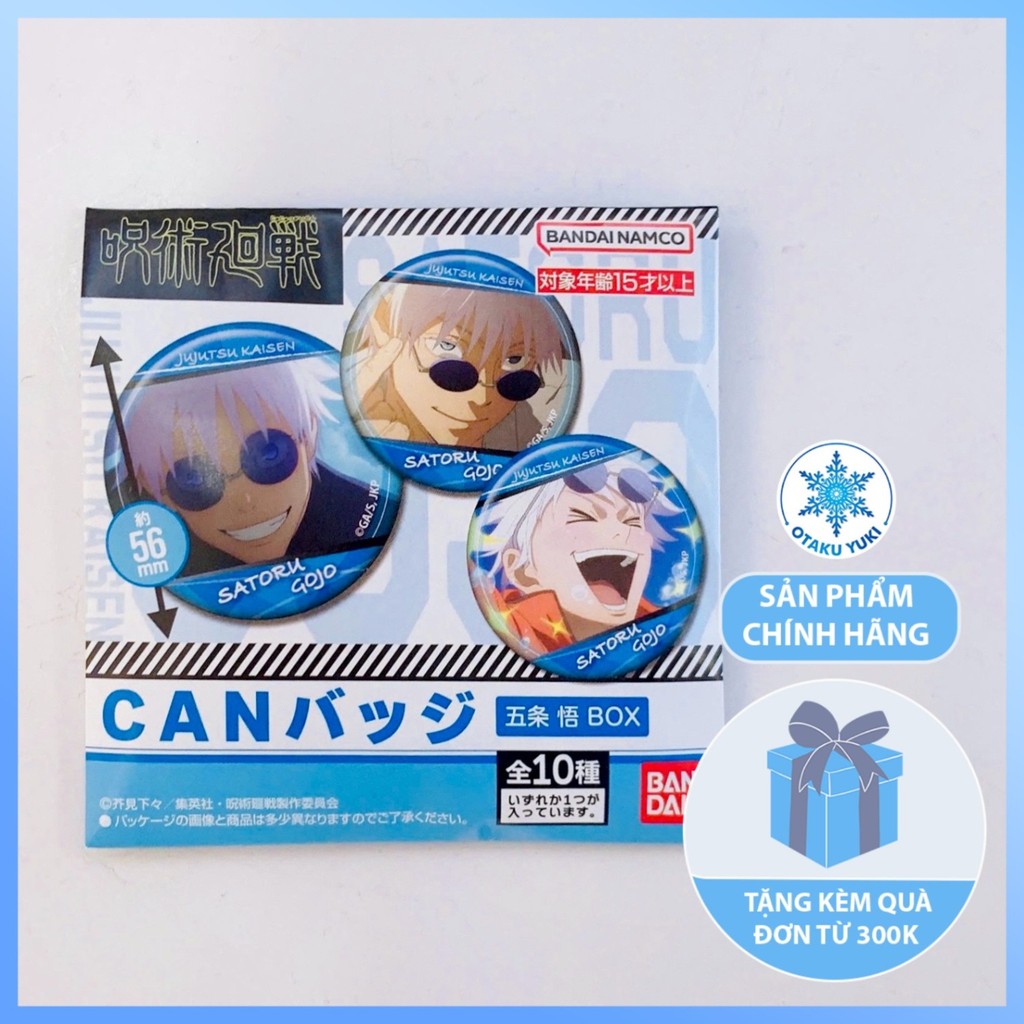 Pack Huy Hiệu Jujutsu Kaisen - Gojo Satoru - Kaigyoku/Gamaori (BANDAI)