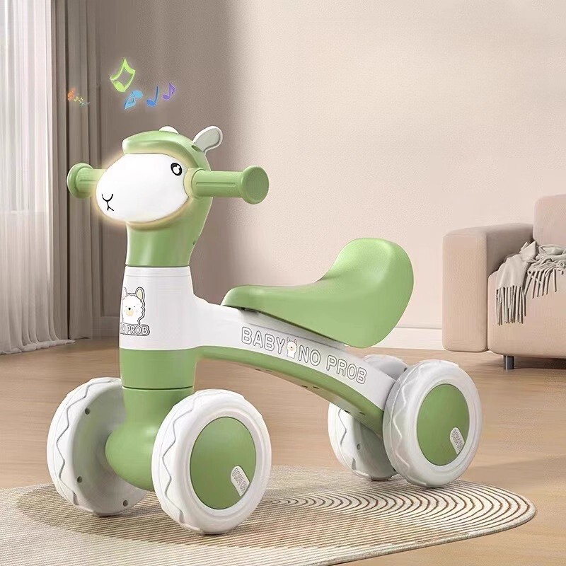 JUZ Balance Car Toy Children 1 to 3 Years Old Toddler FourWheeled Baby No Pedals Children Parallel C