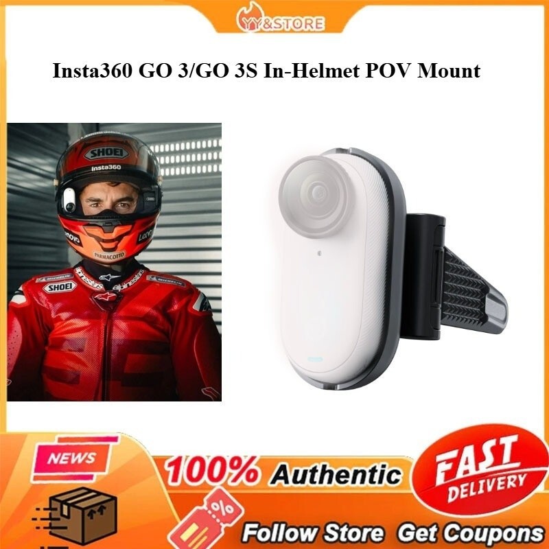 Insta360 GO 3/GO 3S InHelmet POV Mount insta360 go 3s accessories