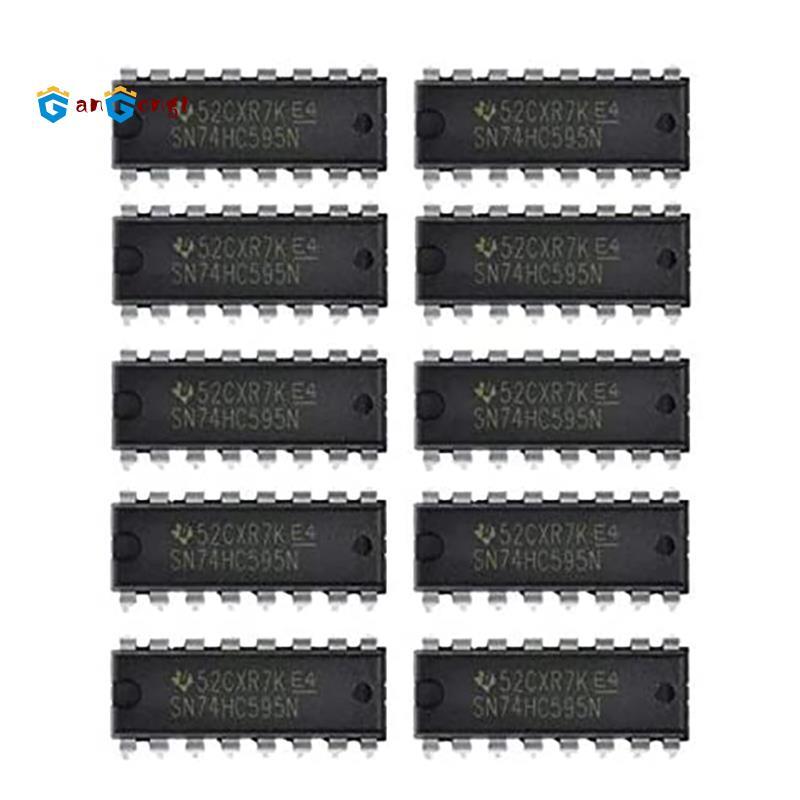 10 CHIẾC IC 74HC595 74HC595N SN74HC595N DIP-16 Logic-Shift Đăng ký