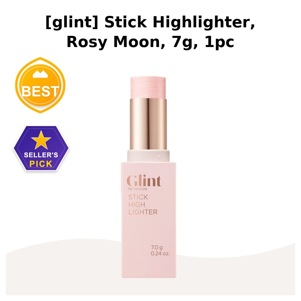 [glint] Stick Highlighter, Rosy Moon, 7g, 1pc/ Kem highlight Hàn Quốc/ Hiệu ứng làm sáng/ Chính hãng