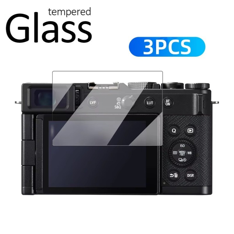 3 Chiếc Cho Pana LUMIX G97 GH4 GH6 GH7 G7 GX7 GX8 GX85 Camera Kính Cường Lực Phim HD Kính Cho Pana L