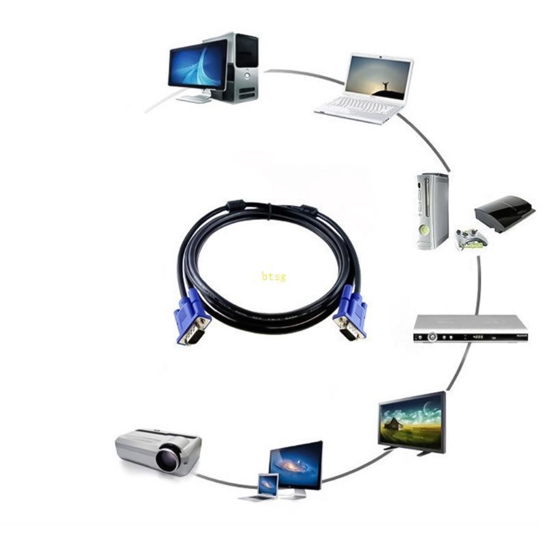 VGA Cable VGA Male to Male Extension Cable for PC Monitors Projectors Connection