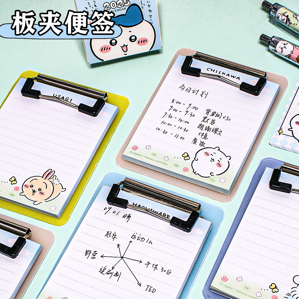 Sáng Tạo Dễ Thương Notepad Mini Có Thể Xé Không Dính Ghi Chú Với Bảng Kẹp Cuộc Họp Recordpad Hoạt Hì