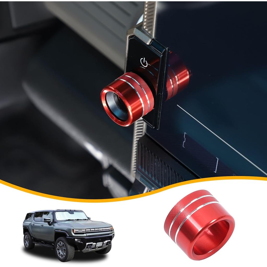 Cho Hummer EV Phụ Kiện Bảng Điều Khiển Trung Tâm Núm Âm Lượng Vòng Bao Viền Tương Thích Với Hummer E