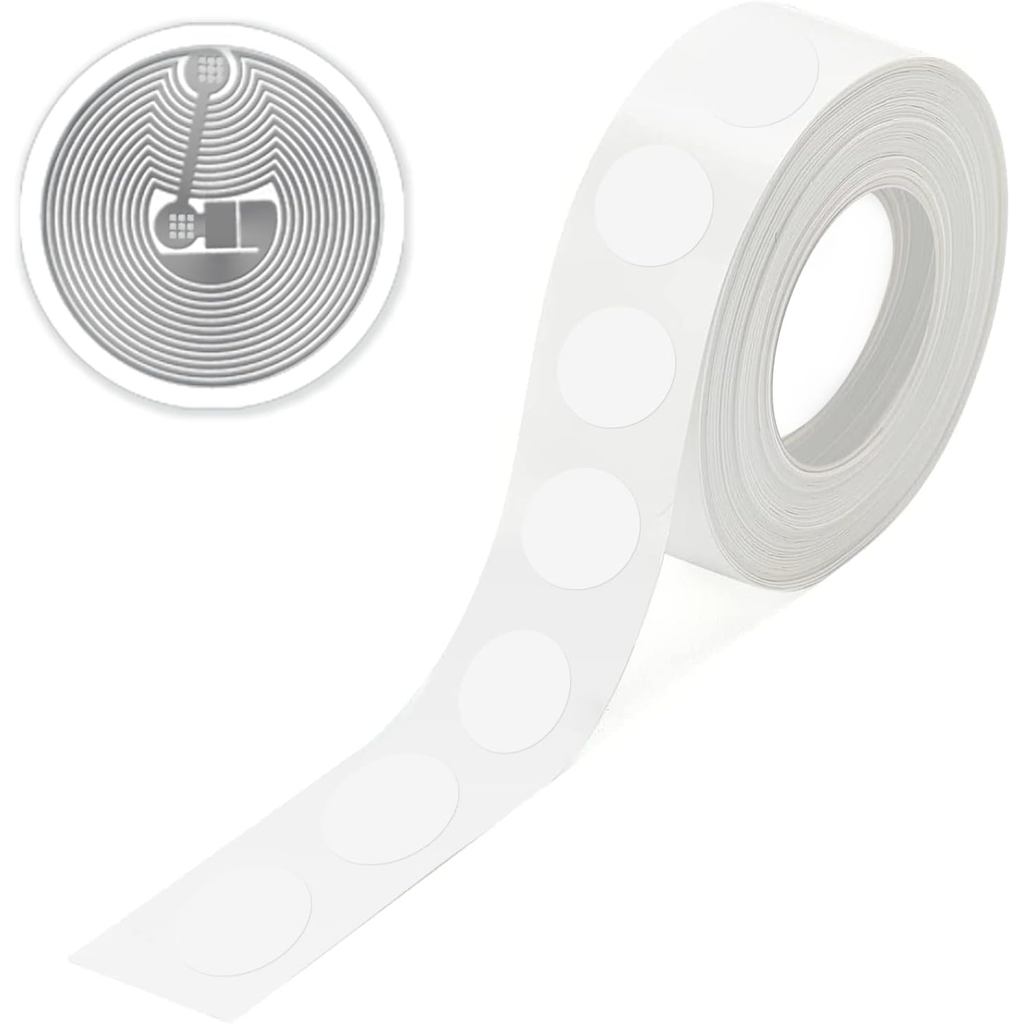 50 Miếng Dán Thẻ NTAG216 NFC, Nhãn Dán NTAG216 Có Thể Ghi Lại 25mm (1 inch) Tròn, Nhãn NFC RFID 13,5