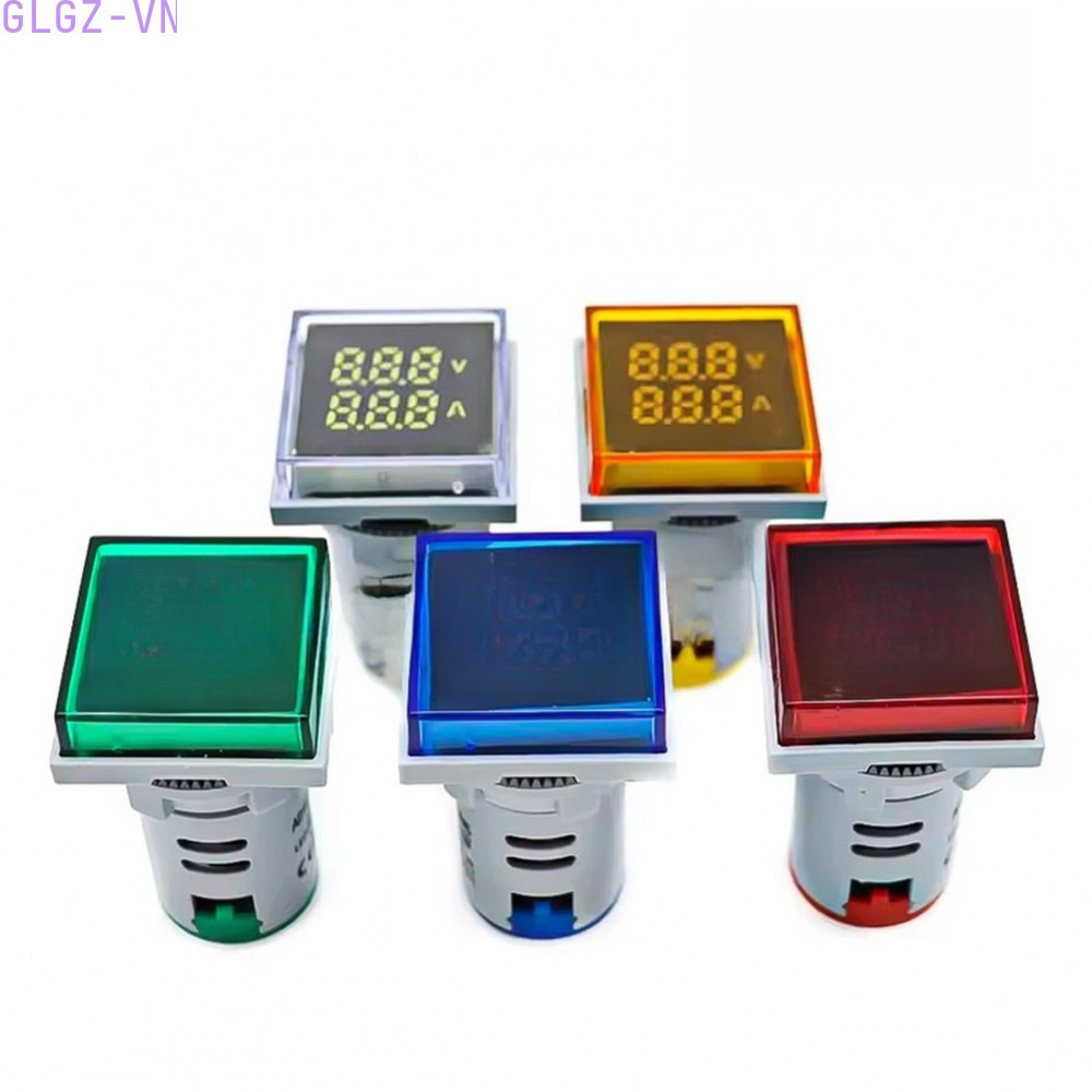 LED Indicator Light AD16 22FVA Square Display for Voltage and Current Monitoring