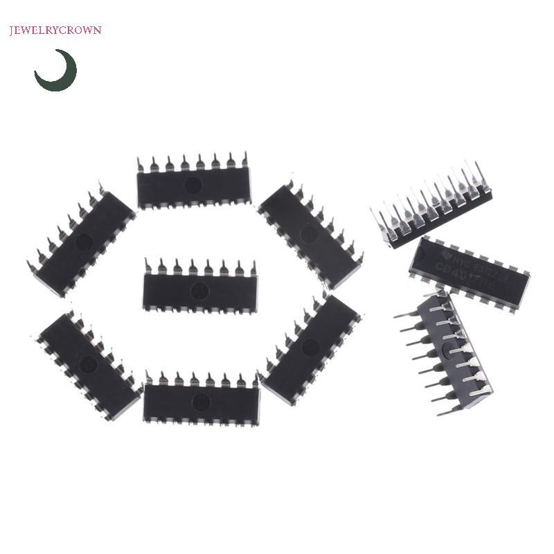 10 IC chia bộ đếm thập kỷ CD4017BE 4017 CD4017 [VN]