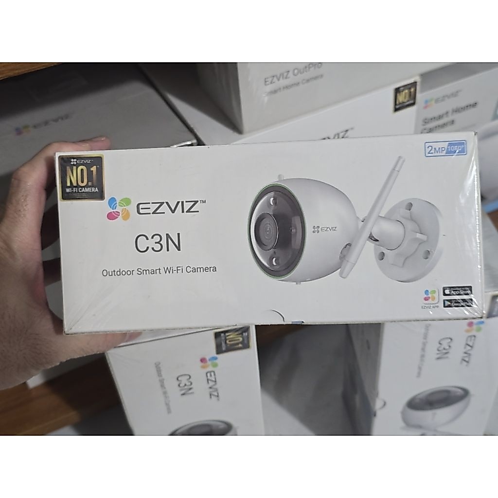 Camera ngoài trời Ezviz C3N 2mp, có màu ban đêm.