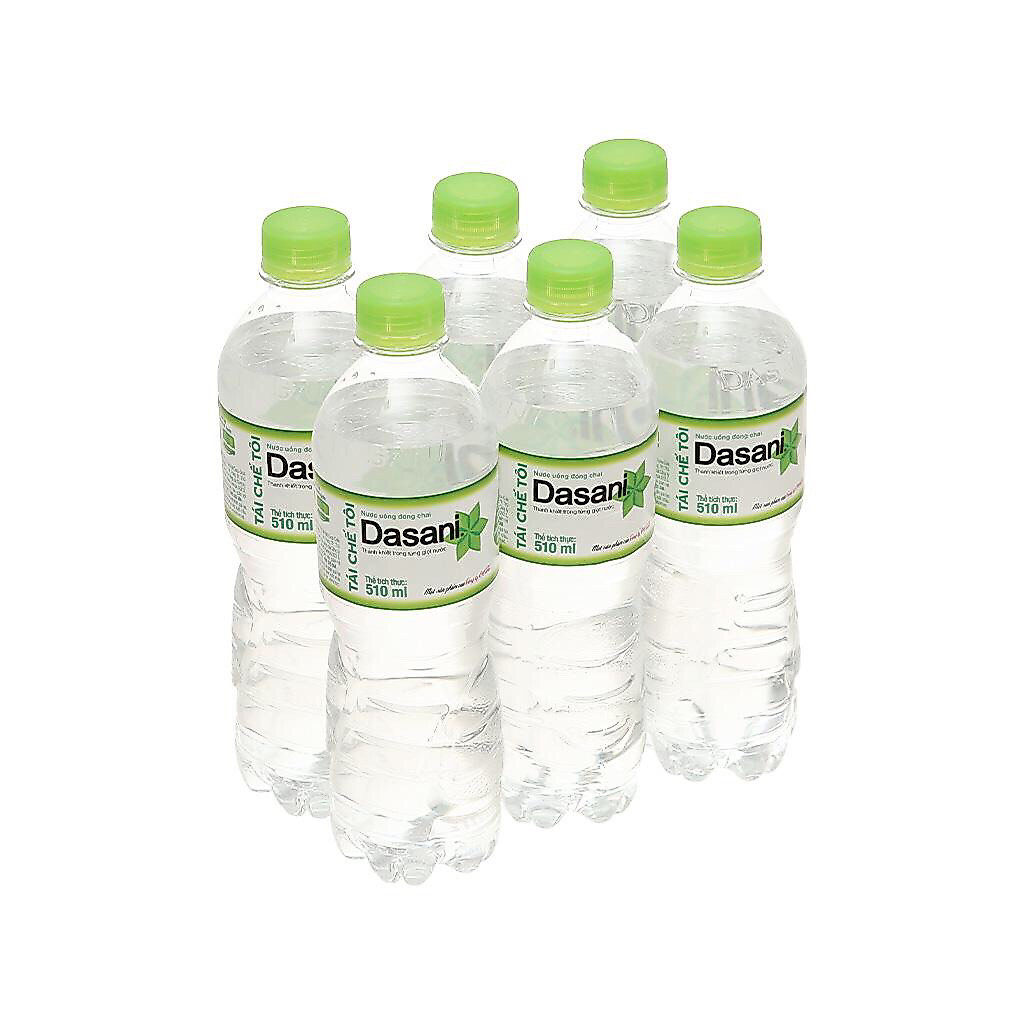Lốc 6 chai nước suối Dasani 510ml