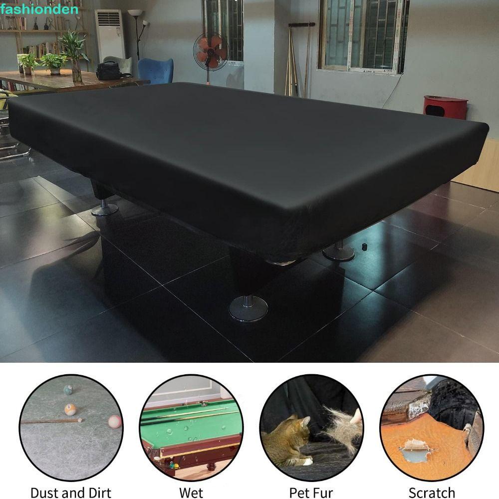 FASHIONDEN Bidas Table Dust Cover, 210D 7FT / 8FT / 9FT Pool Table Cover, Vải Oxford có dây rút chốn