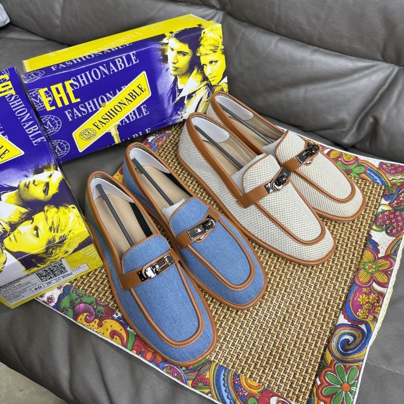Loafers Bàn Đạp Giày Da Giày Đơn Loafers Bàn Đạp Giày Da Đơn
