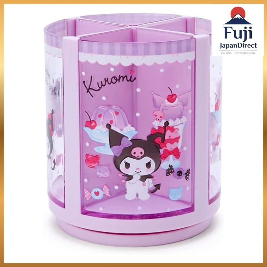 Sanrio (SANRIO) Sanrio Pen Stand Purple Purple Plastic Kuromi Kuromi-chan KUROMI 360 Degree Rotation