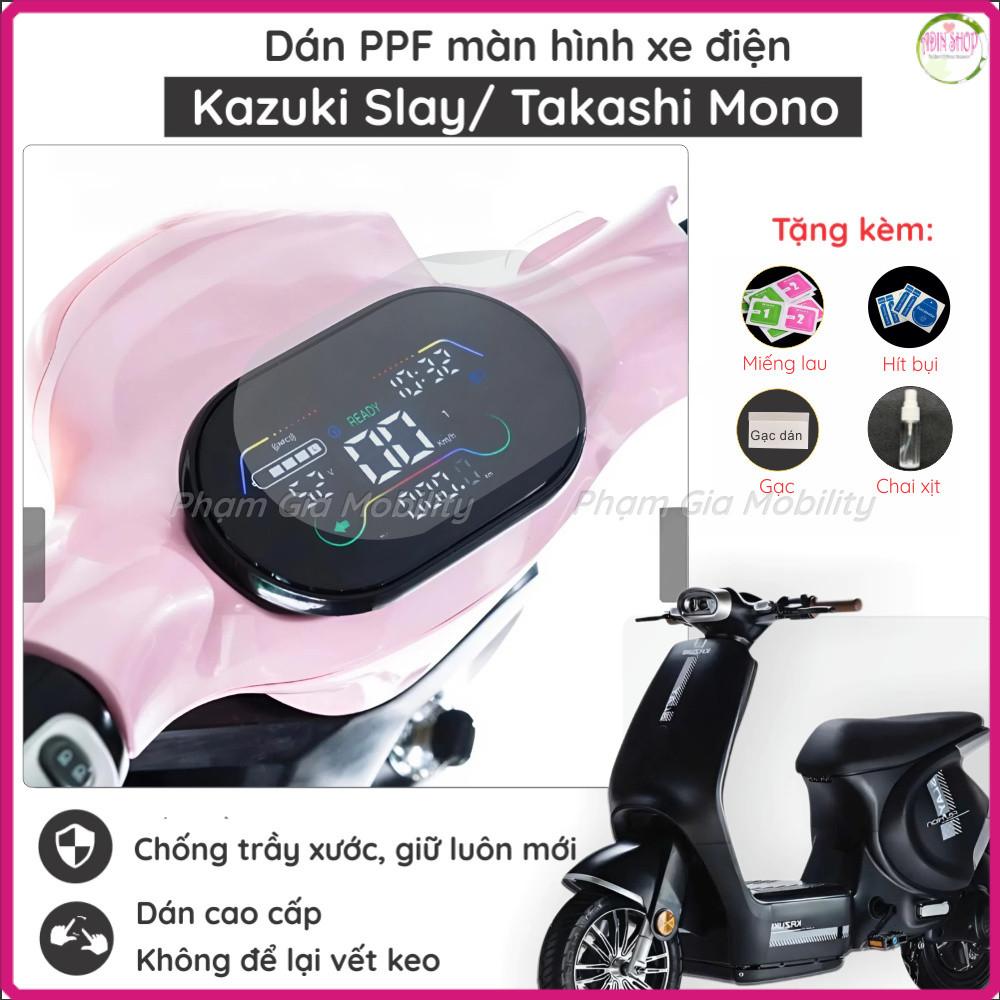 Miếng dán PPF màn hình xe điện cho Takashi Mono Kazuki Slay, Tailg Gr56 Gr55 Dk EZ1 EZ3 Sky Lightex,