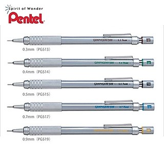 [DA ĐEN] Bút Chì Bấm Pentel Graph Gear 500 0.5mm