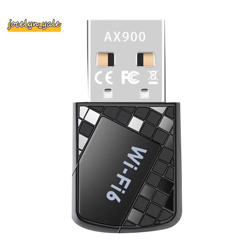 Bộ chuyển đổi USB WiFi 6 900Mbps AX900 USB Dongle 2.4G 5G Bộ thu WLAN không dây băng tần kép cho Win