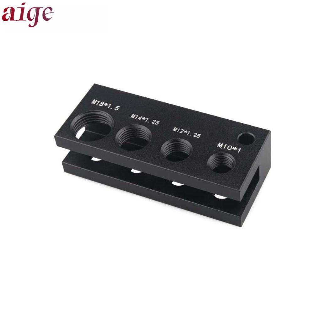 AIGE Spark Plug Gapping Tool, Nhôm Đen Spark Plug Gap Tool, Heavy Duty Universal M10 M12 M14 M18 Spa