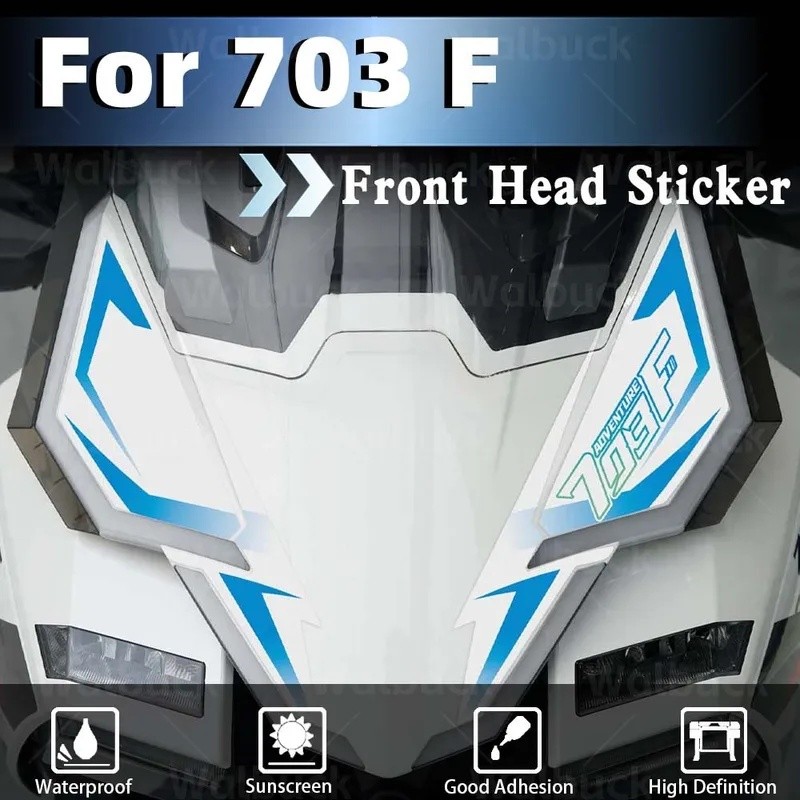 Xe Máy Dán Đầu Trước Fairing Xe Tay Ga Phụ Kiện Trang Trí Chống Trầy Xước Đề Can Cho Zontes 703F 703
