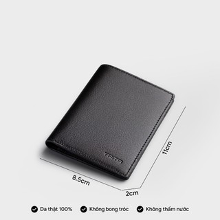 Ví nam da bò Trita (Thời trang nam dáng đứng basic - Ví da 
RVN22) Bagsmart