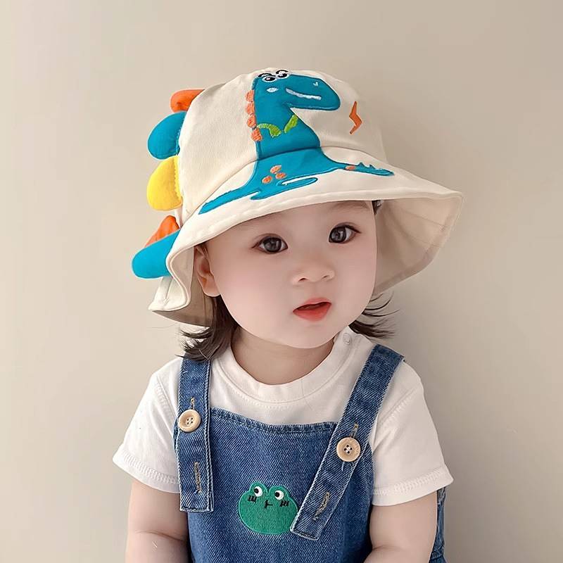 Children's Sun-Shade Sun Protection Hat Thin Cute Super Cute Boys and Girls Baby Travel Bucket Hat S