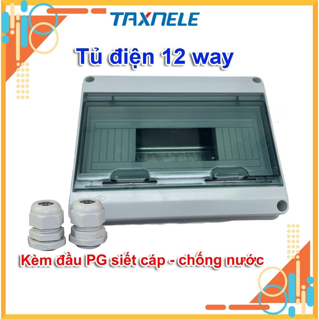 Tủ điện nhựa chống nước HT 8 WAY và HT 12 WAY - Hộp điện lắp nổi chất lượng cao, an toàn và chống nư