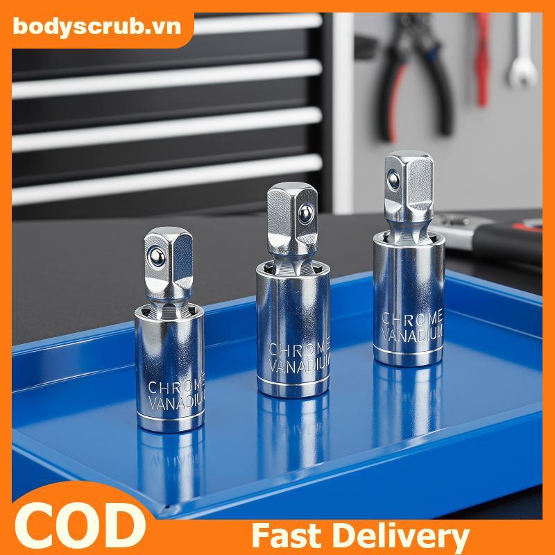 BB 3 Cái Chrome Vanadi Steel Soet Wobble Extension Bar Set 360° Xoay để sửa chữa ô tô tại nhà DIY Bả