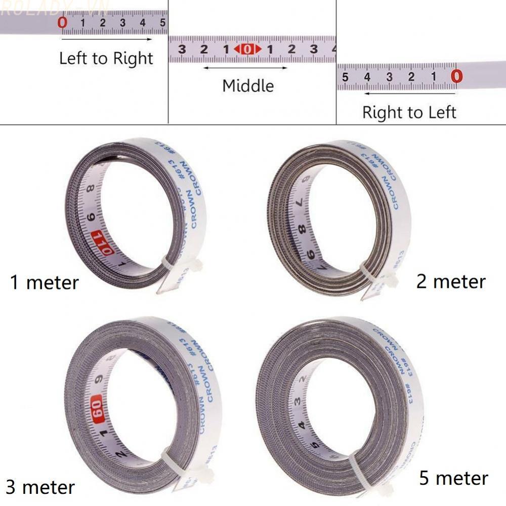 #ROYALLADY#Steel Tape Measure Scale Ruler for Miter Track 1-5M 13mm Wide Metric Woodworking