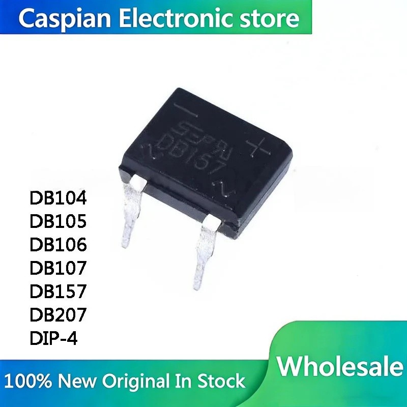 5 Chiếc DB104 DB105 DB106 DB107 DB157 DB207 DIP-4 IC Còn Hàng Bán Buôn