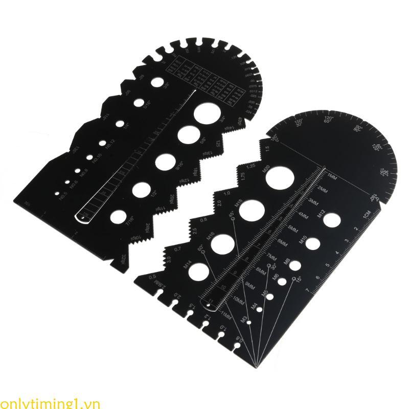 Onlytiming1 Thread Checker Nut và Bolt Thread Checker Bolt Kích thước Bu lông Nhận dạng ren Đồng hồ 