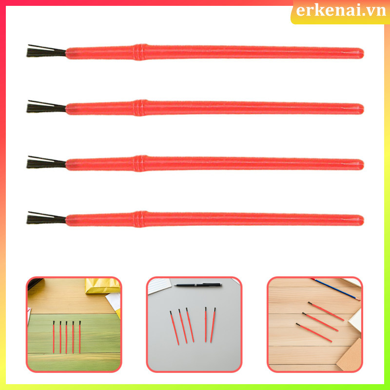 💇 50Cái Watercolor Paint Brush Kit Nhựa Đỏ Dùng Cho Vệ Sinh