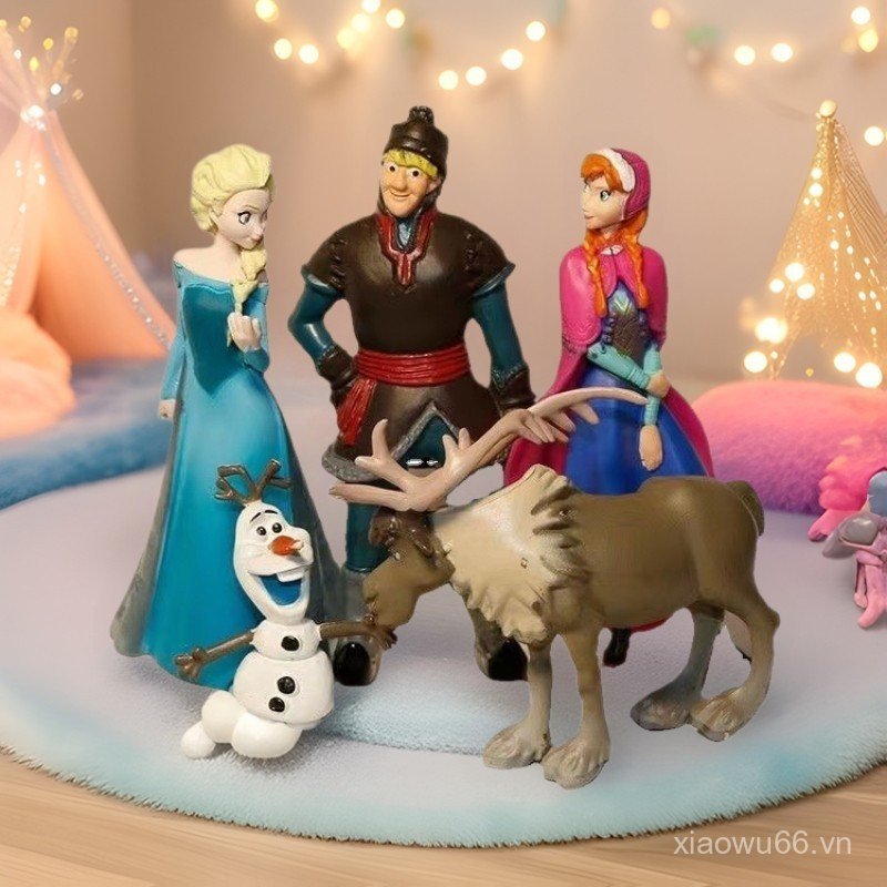 Sa Frozen Ai Trang Trí Lãng Mạn Bánh Anna Búp Bê Hình Frozen Chắc Chắn Trang Trí Frozen Đế Bộ Mô Hìn
