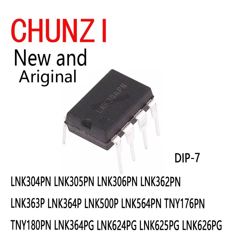 5 Chiếc DIP-7 LNK304PN LNK305PN LNK306PN LNK362PN LNK363P LNK364P LNK500P LNK564PN TNY176PN TNY180PN