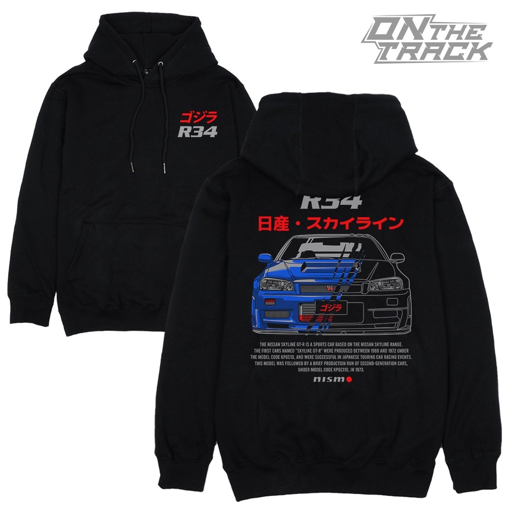 Áo Hoodie có dây kéo Nissan Skyline Gt-r R34