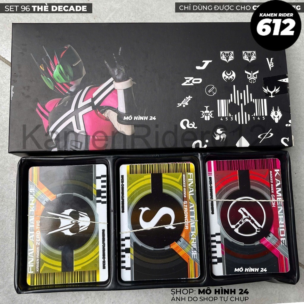 [CHỈ DÙNG CHO CSM] SET 96 THẺ Decade CSM Bootleg kamen rider decade bootleg thẻ giấy tráng nhựa cao 