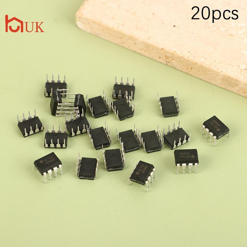 Vương Quốc Anh 20 Chiếc NE555 NE555P Tích Hợp IC Trực Tiếp Cắm DIP-8P Đế Mạch Chip Electronicponents