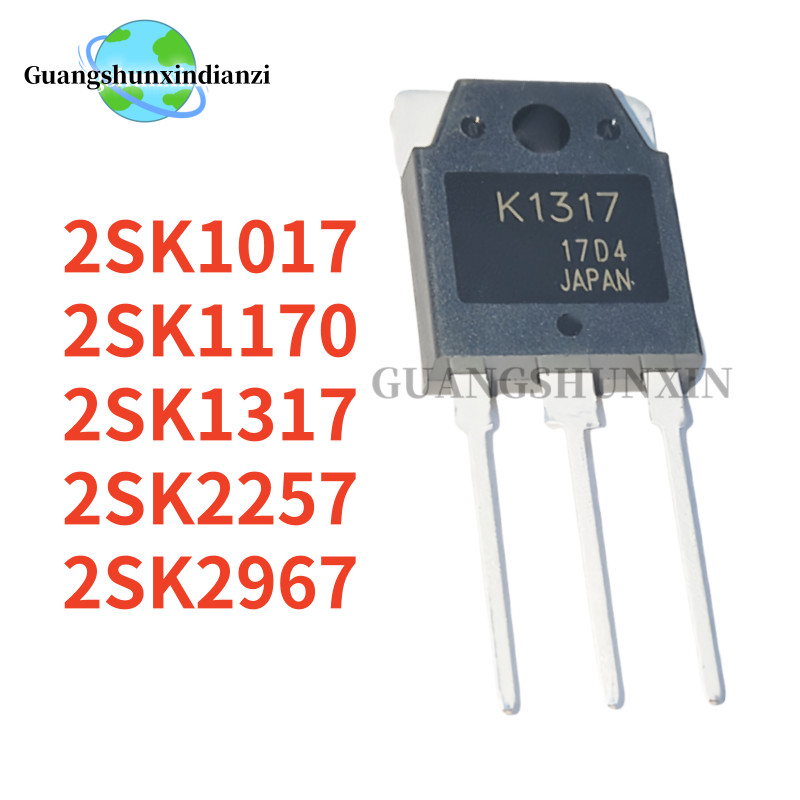 5 CHIẾC MỚI 2SK1170 K1170 2SK1317 K1317 2SK1017 K1017 2SK2967 K2967 2SK2257 K2257 TO-3P MOS bóng bán