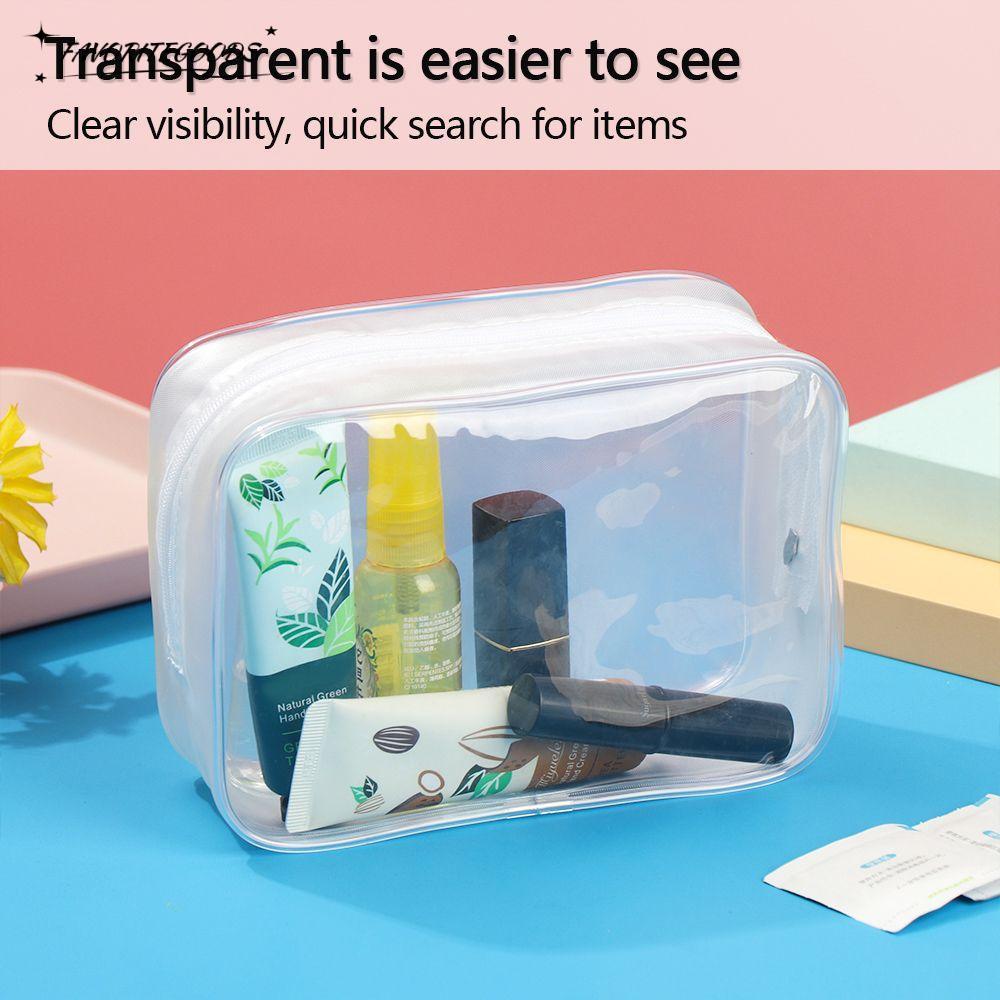 FAVORITEGOODSS2BJ Túi PVC Bảo Quản Trang Điểm Túi Rửa Túi Đựng Trang Điểm