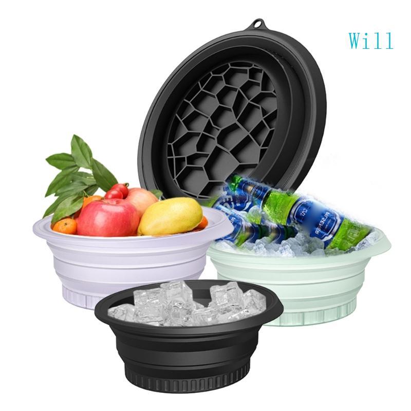 Will Ice Facials Washbasin Làm Mát Ice Face Bucket Silicone Face Ice Bath Bowl Unisex