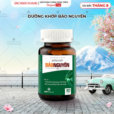 Dưỡng khớp BẢO NGUYÊN Sắc Ngọc Khang hỗ trợ tăng khả năng phục hồi khớp, giảm đau mỏi khớp hộp 30 viên