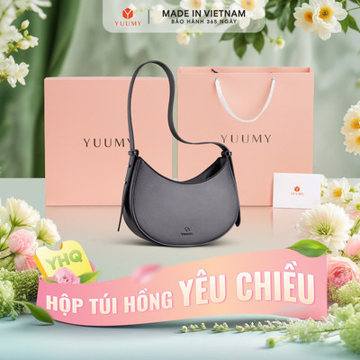 Bộ hộp quà YUUMY (Túi đeo vai nữ YUUMY YN156 + Hộp quà YHQ2 + Túi giấy YTG2 + Túi rút BVR3838 + Thiệp cảm ơn YBT1)
