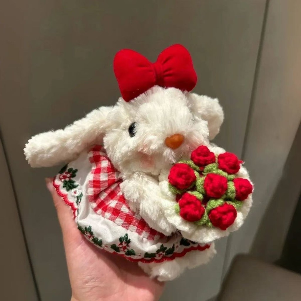 Móc Khóa Thú Bông Thỏ Yummy Tai Cụp, Móc Treo Túi Xách Dễ Thương Làm Quà Tặng
