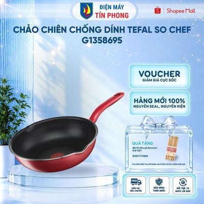 Chảo chiên lòng sâu chống dính Tefal So Chef 28cm (G1358695) - bảo hành 2 năm - Hỏa tốc 2h HCM