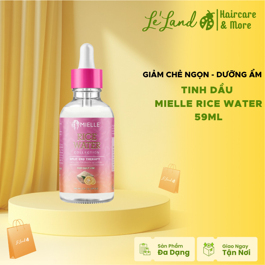 Dầu giảm chẻ ngọn tóc Mielle Rice Water Hair Split End Therapy của Mielle Organics 59ml