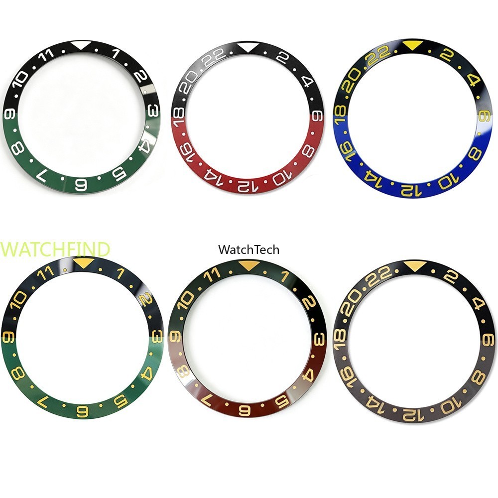 Viền đồng hồ gốm màu đen / đỏ cho Rolex GMT Submariner Daytona Seiko SKX007 SRPD